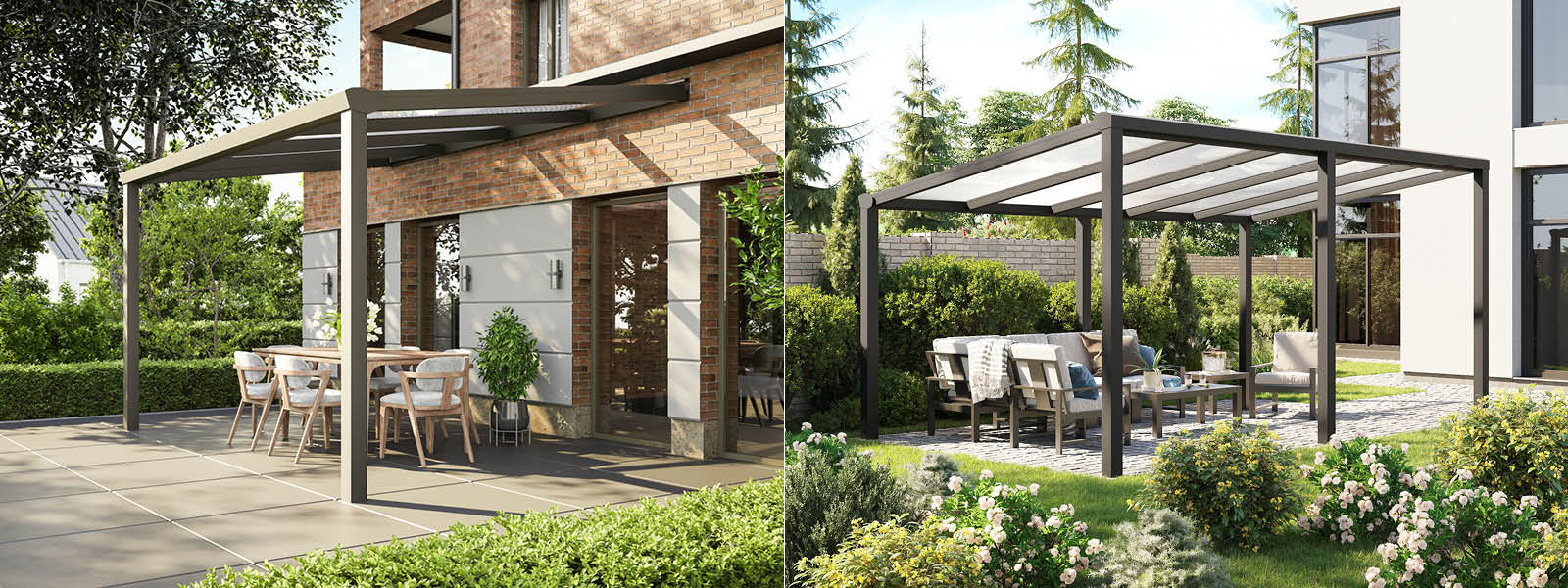 Gartenhäuser mit 14 - 19mm Wandstärke