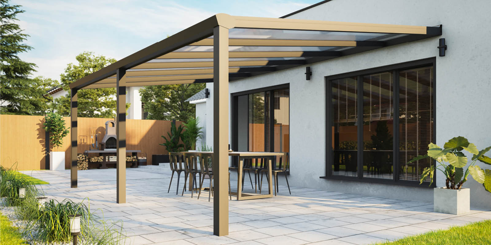 Gartenhäuser mit 14 - 19mm Wandstärke