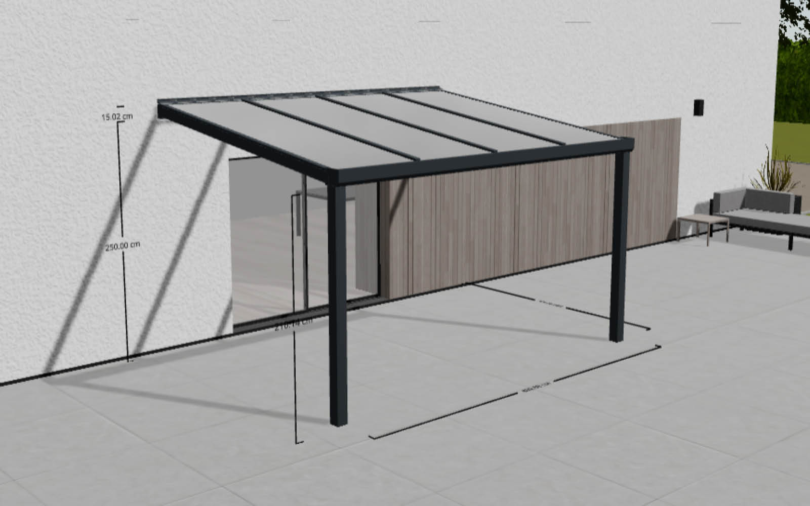 Gartenhäuser mit 14 - 19mm Wandstärke