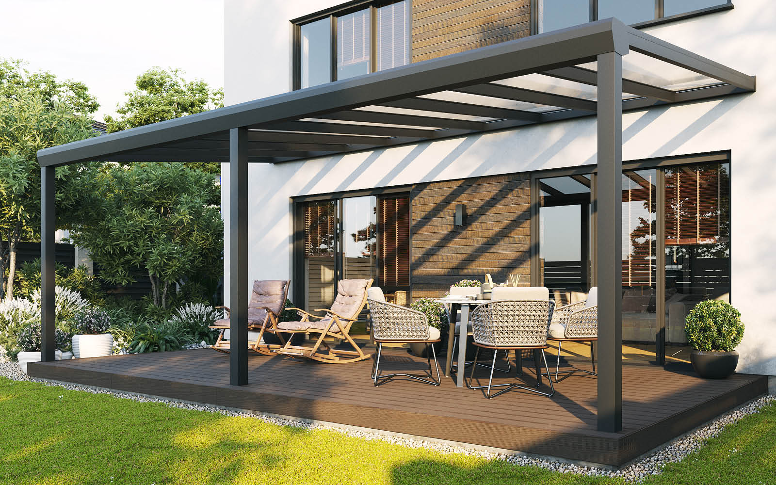 Gartenhäuser mit 14 - 19mm Wandstärke