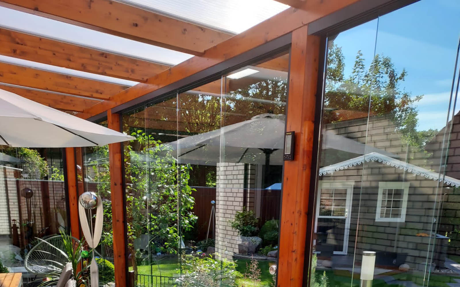 Gartenhäuser mit 14 - 19mm Wandstärke