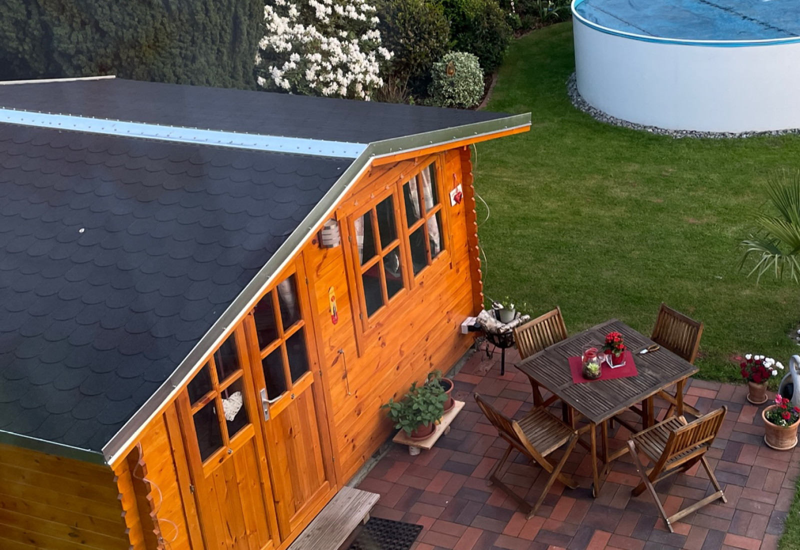 Gartenhäuser mit 14 - 19mm Wandstärke