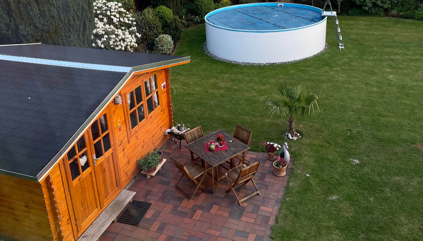 Gartenhäuser mit 14 - 19mm Wandstärke