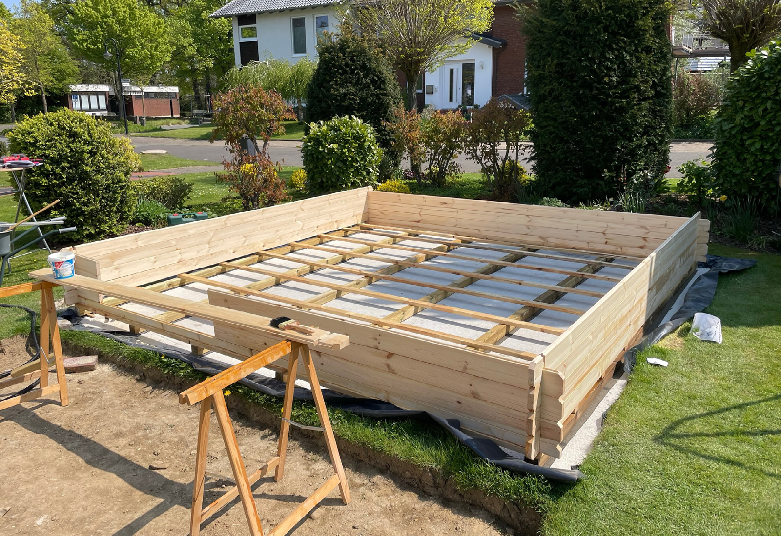 Gartenhäuser mit 14 - 19mm Wandstärke