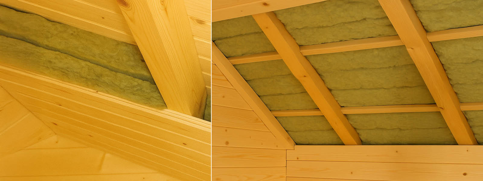 Gartenhäuser mit 14 - 19mm Wandstärke