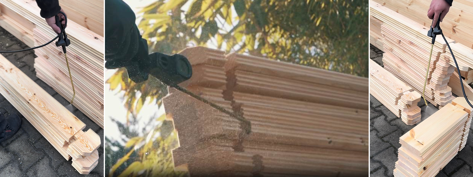 Gartenhäuser mit 14 - 19mm Wandstärke