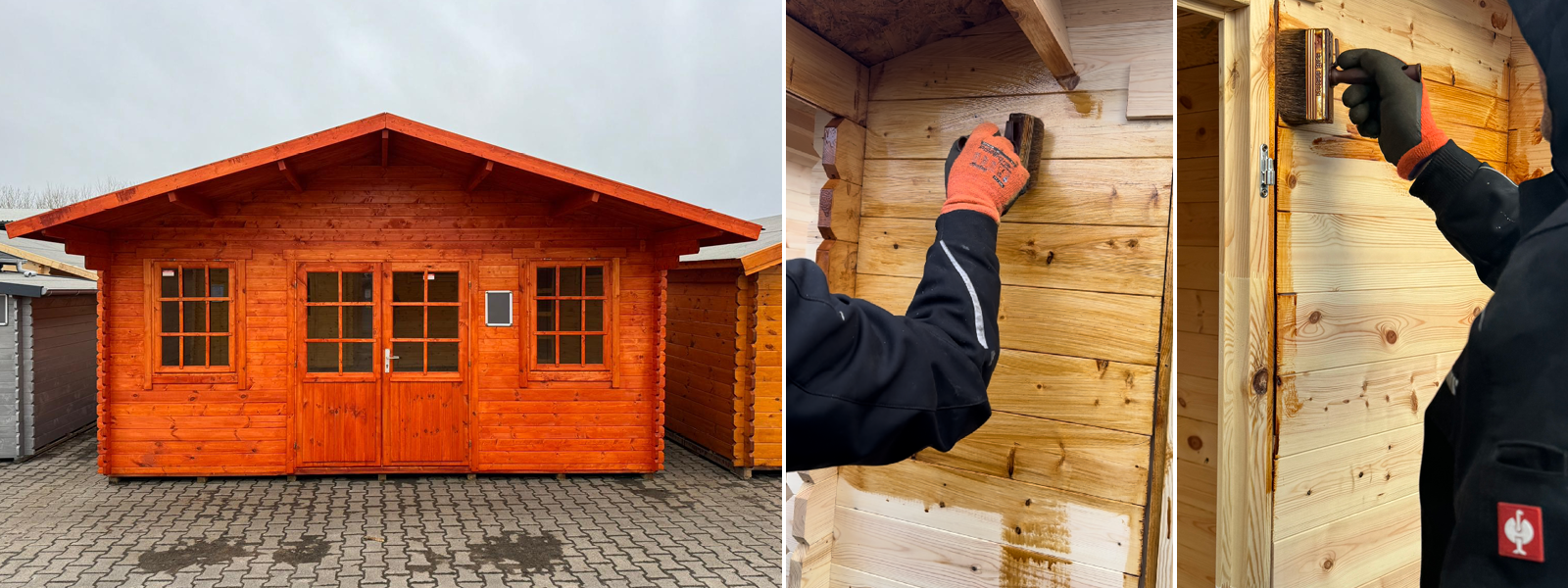 Gartenhäuser mit 14 - 19mm Wandstärke