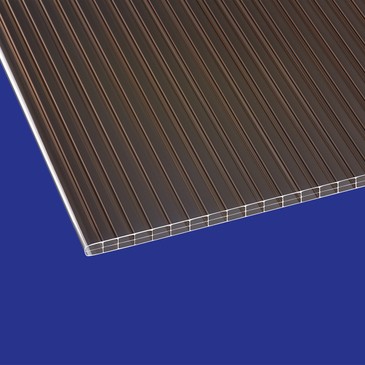 Doppelstegplatten Polycarbonat 16mm bronze