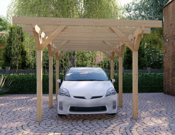 KVH Carport Holzbausatz 350x500 cm