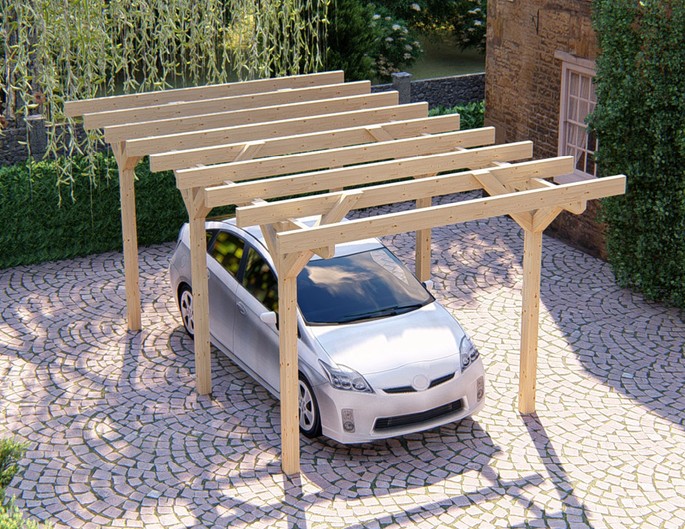 KVH Carport Holzbausatz 400x500 cm