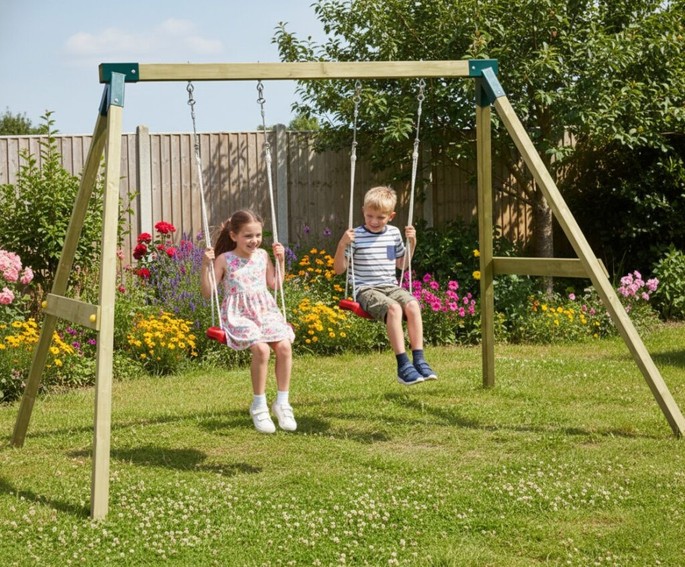 Schommelframe SWING FLY 2.0 met twee schommelzitjes
