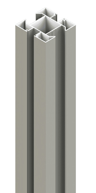 Osmo Aluminiumpfosten Typ C Grau 9 x 9 x 250 cm