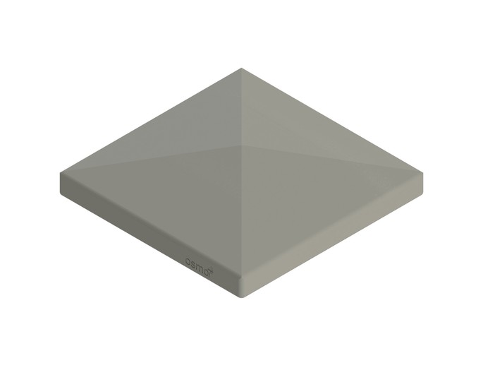 Osmo Pfostenkappe Alu-Dach Typ D Grau 9,8 x 9,8 x 2 cm