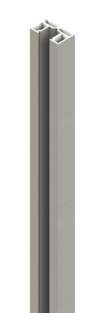 Osmo Wandanschlusspfosten Grau 5 x 3 x 100 cm