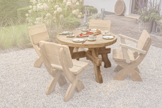 Emsland tuintafel in drie verschillende lengtes