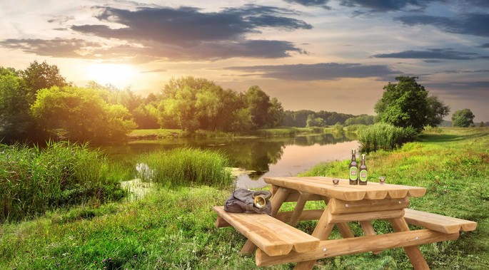 Tuinbank Saterland met rugleuning