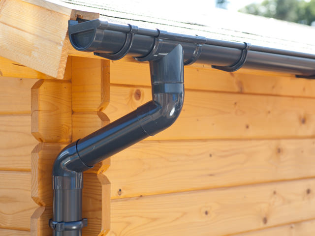 Dachrinnenset GD 16 525cm für Gartenhaus Satteldächer in anthrazit
