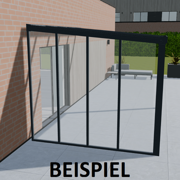 Seitenwand TYP1 VSG Glas  - Milch - 350
