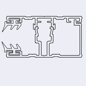Aluminium schroefprofiel installatiesysteem set voor 16mm twinwall en multiwall platen 