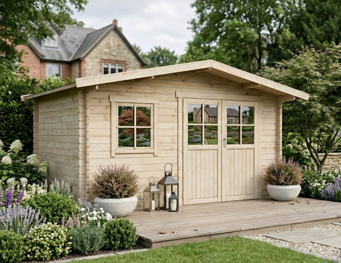 Tuinhuis/blokhut Como 400 × 300 cm