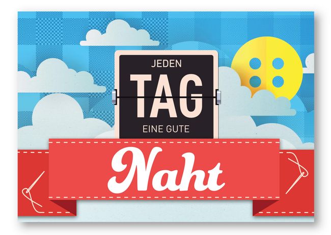 Postkarte Jeden Eine Gute Naht Strickimicki Geschenke Zum Thema Stricken Nahen Diy Online Kaufen