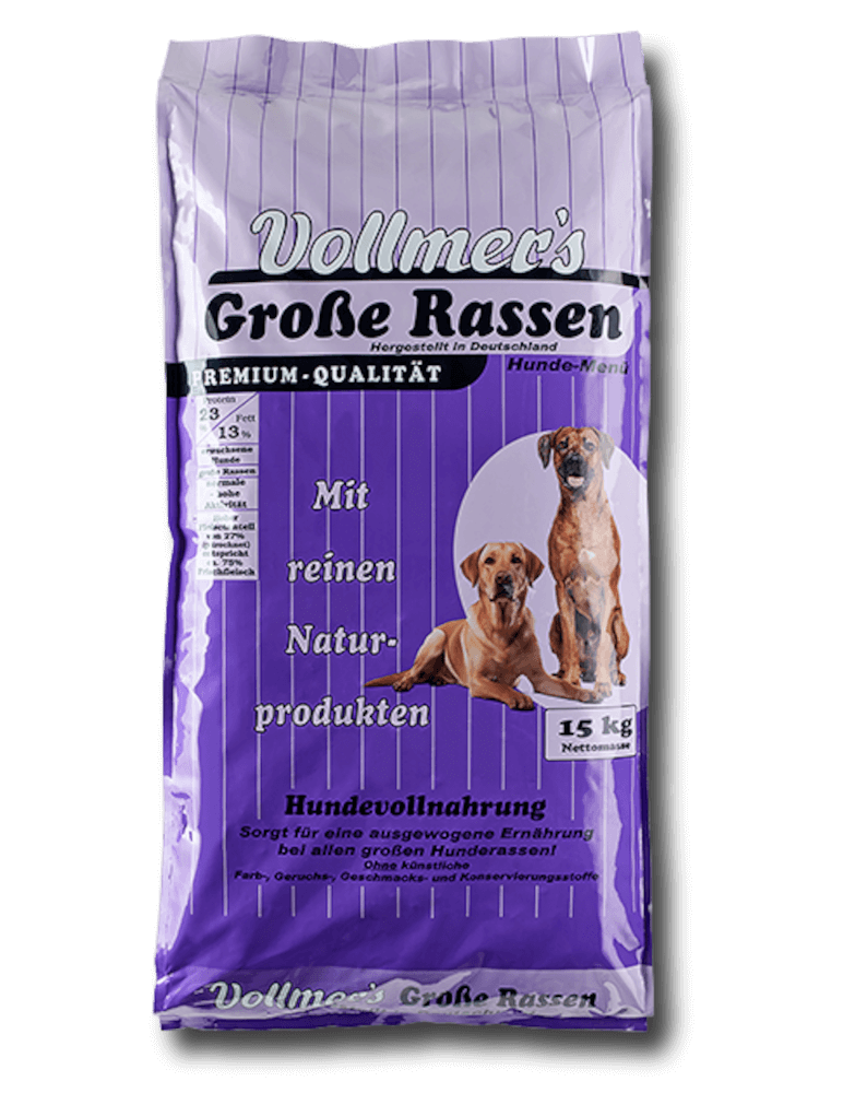 Vollmers Hunde Trockenfutter fr groe Rassen | Tierfutter-Laden
