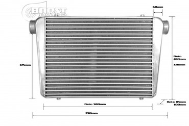 76mm-competition 2015 Boost products aire de radiador 600x300x76mm