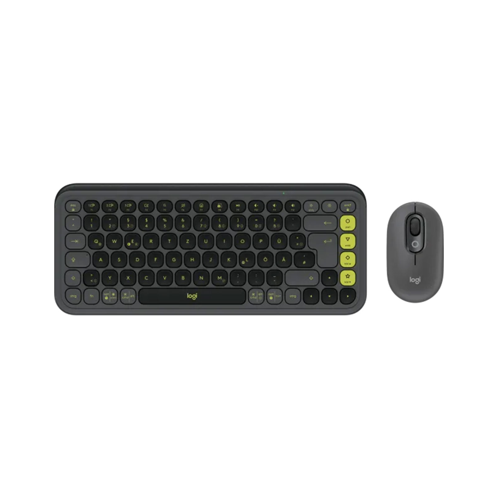 Logitech POP ICON COMBO Grafit / Grün Bluetooth Tastatur - Bild 1