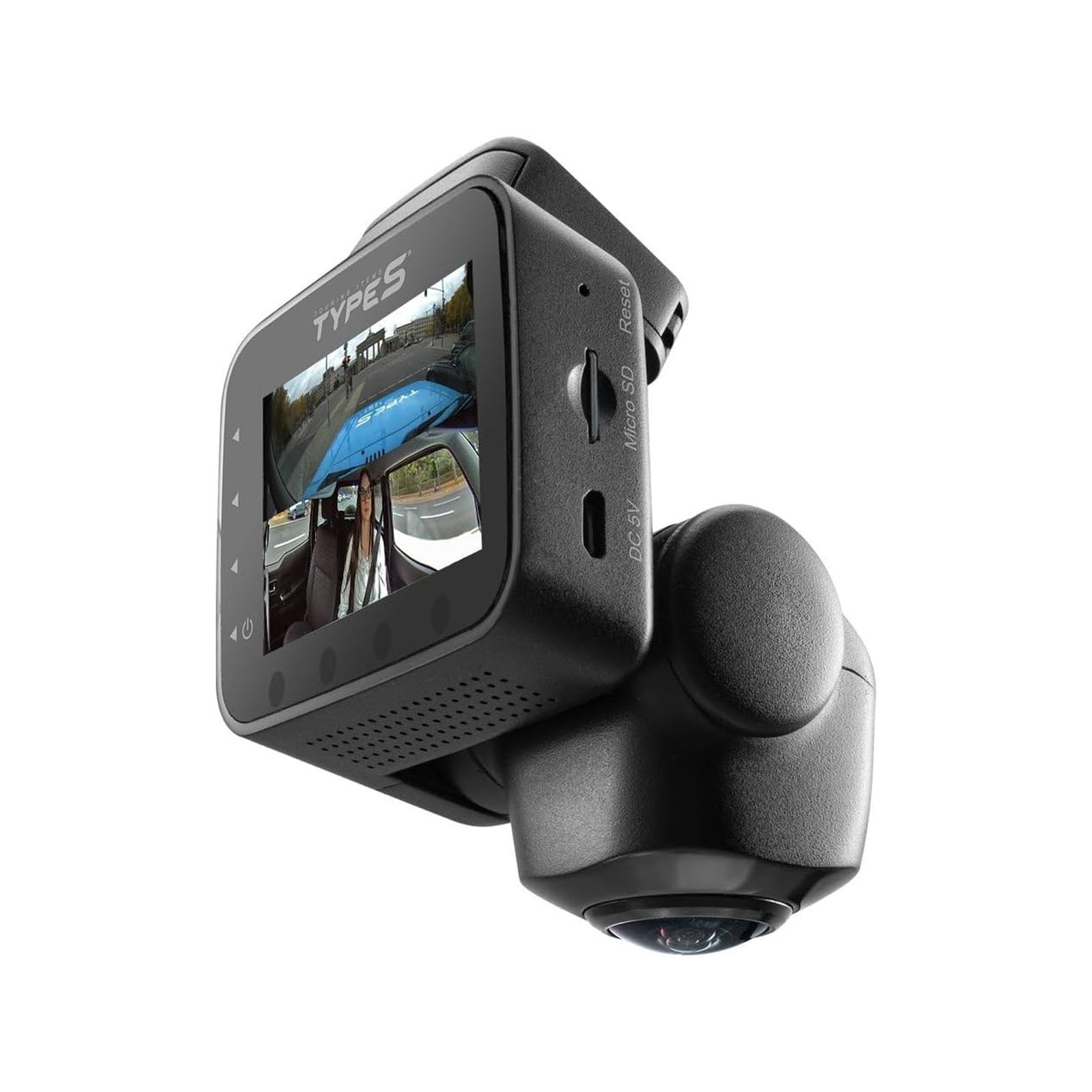 Type S TravCa Dash 360 Dashcam 1080p Full HD Autokamera 360 Grad