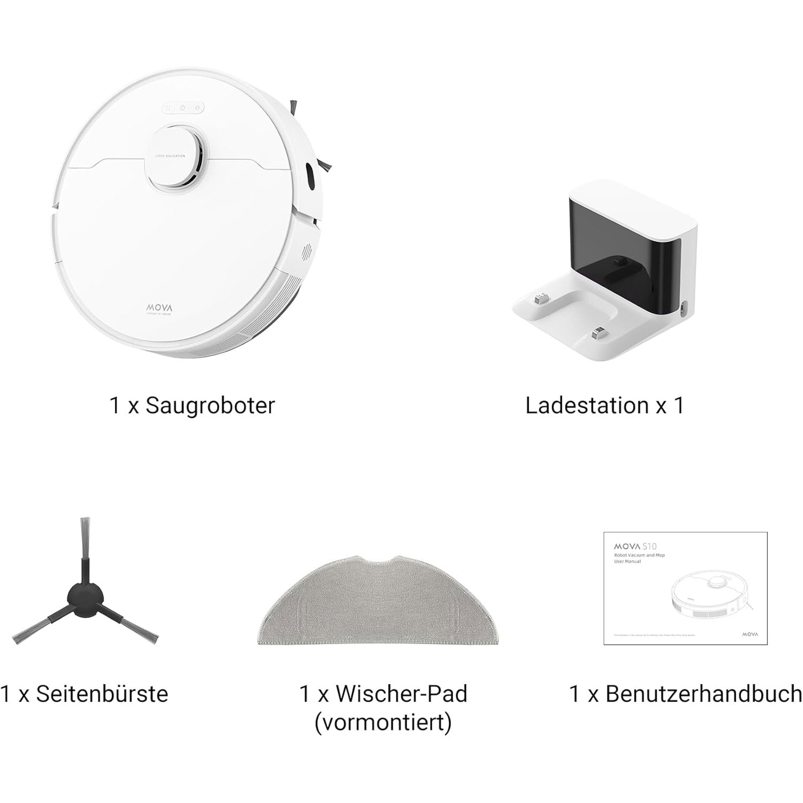 Mova S10 Saug- und Wischroboter weiß - Bild 8