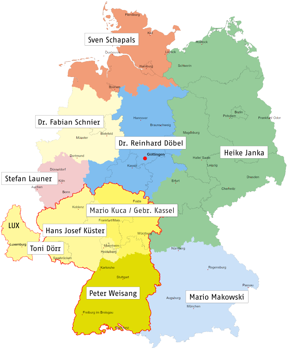 Fachberaterkarte Deutschland