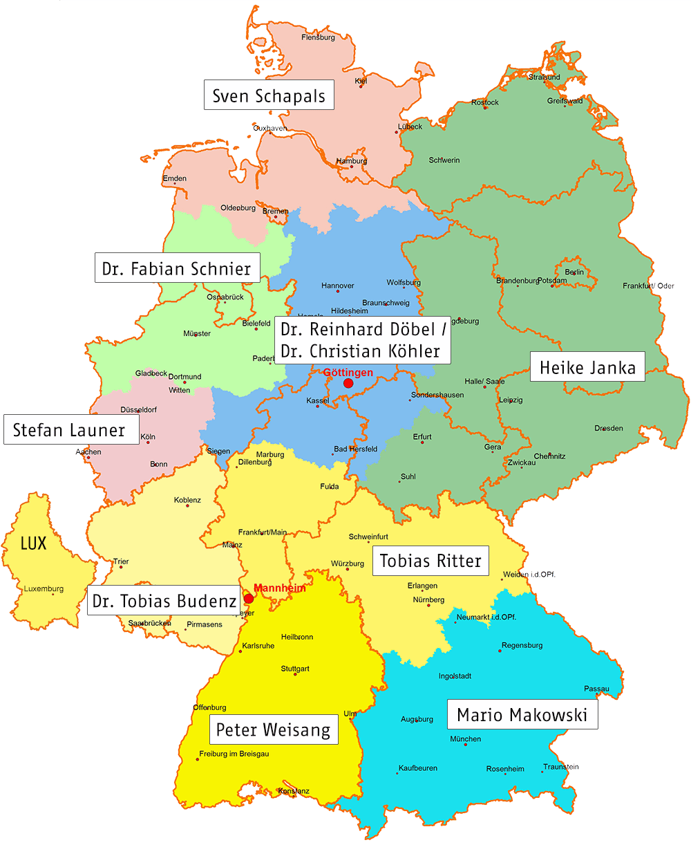 Fachberaterkarte Deutschland