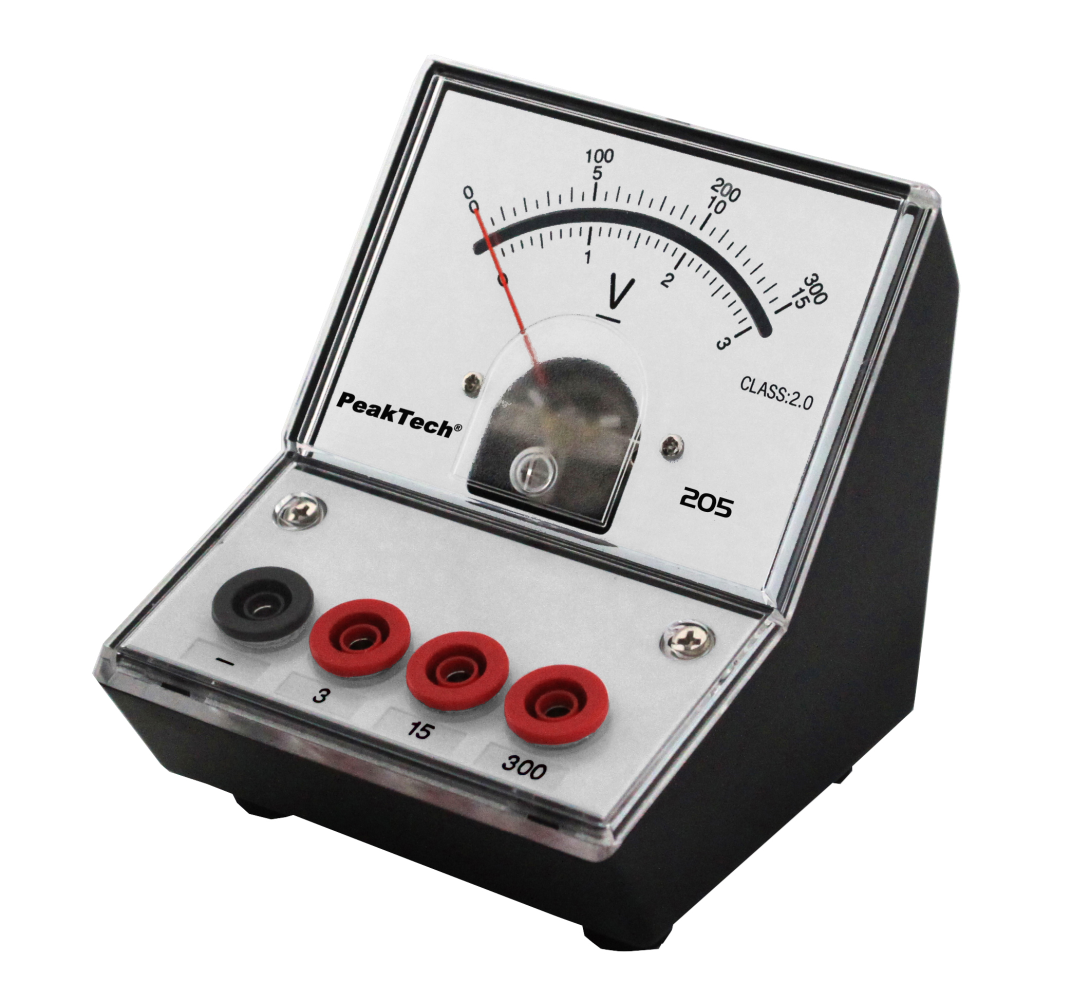 Analog-Voltmeter 0 - 3 V - 15 V - 300 V DC (ED-205 3-300)