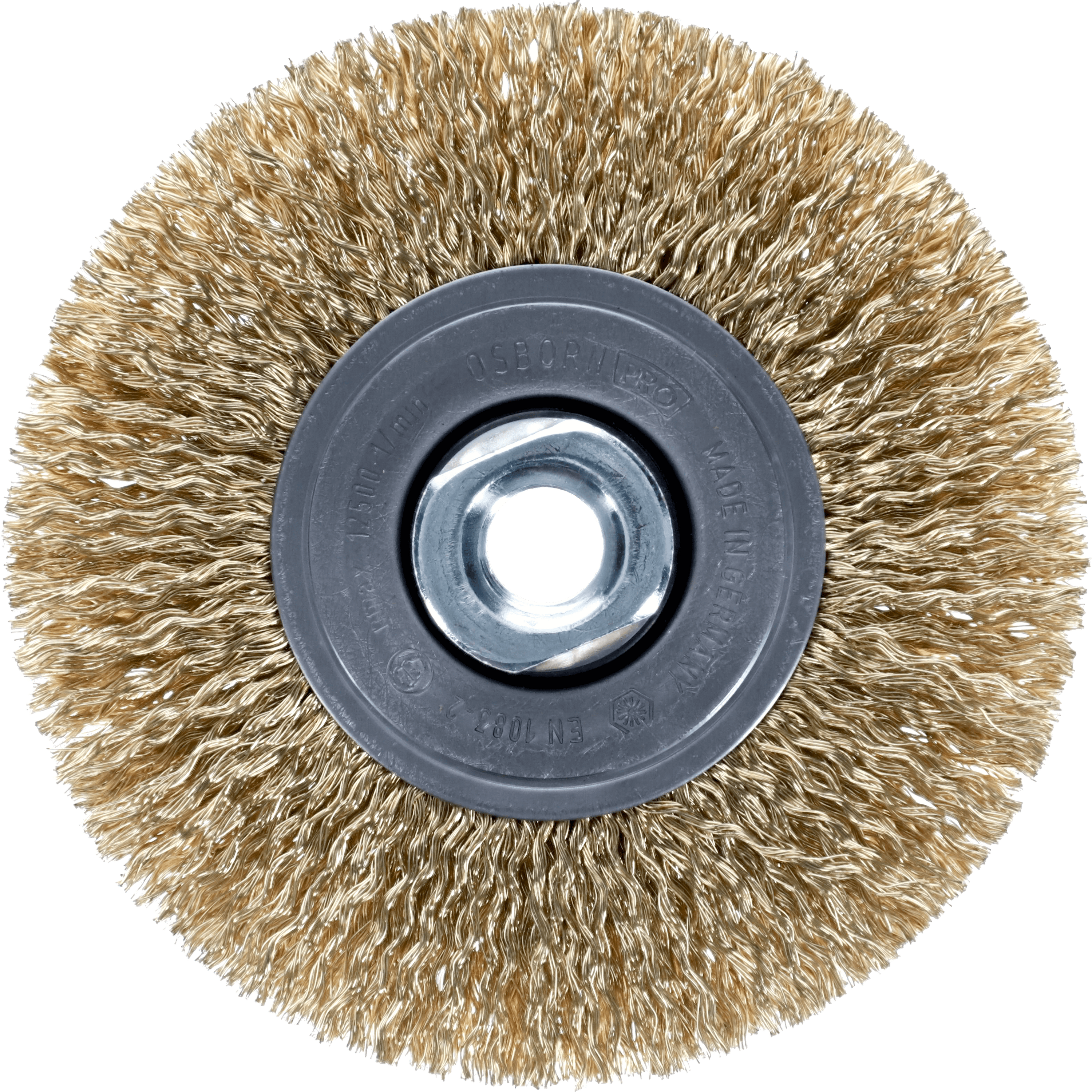 Osborn Rundbürste (115 mm,  Stahldraht, M14 Gewinde, 27,5 mm Besatzlänge)