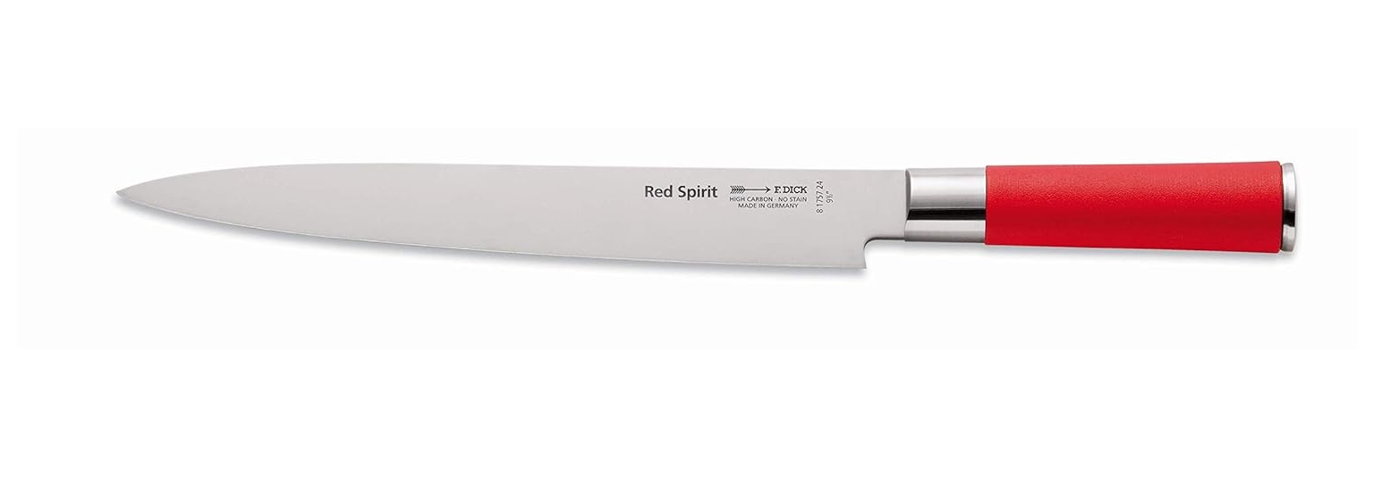 Dick Yanagiba Sushimesser Red Spirit Küchenmesser Klinge 24 cm X55CrMo14 Stahl