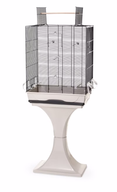 Vogelkäfig Wellensittich Kanarien  mit Ständer & Freisitz