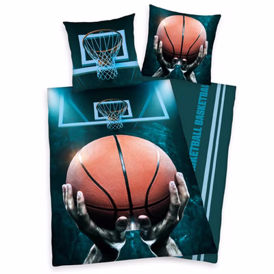 Herding bed linen Basketball 135 x 200 cm cotton