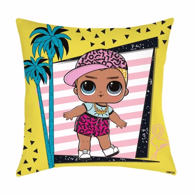 LOL Surprise pillow, cuddly pillow, decorative pillow, LOL, 40 x 40 cm