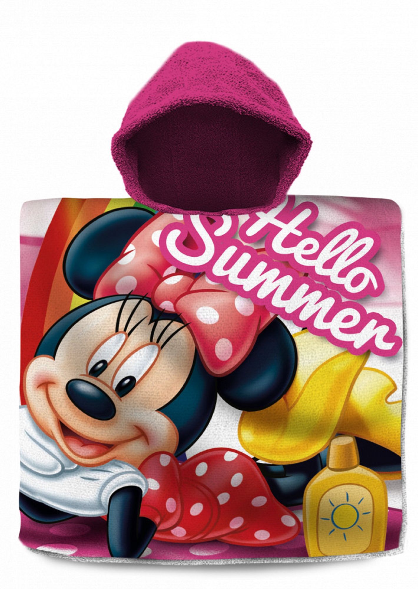 KINDER Poncho DISNEY Badetuch Strandtuch Handtuch Duschtuch Kapuze