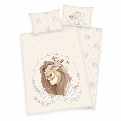 Parure de lit bébé Disney Le Roi Lion Simba Mufasa La Garde du Roi Lion 100 x 135 cm