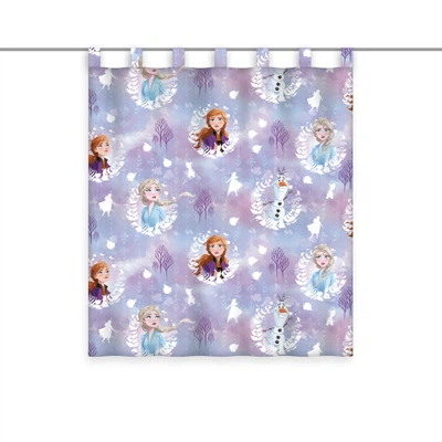 Gardine Vorhang Fertiggardine Frozen Anna Elsa Olaf 140 x 160 cm