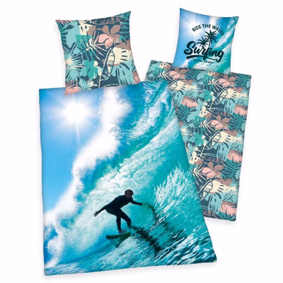 Parure de lit Herding Surfer 135 x 200 cm Coton