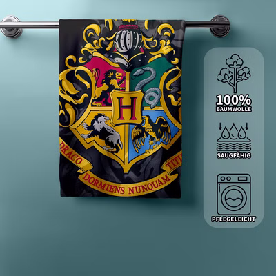 Harry Potter Hogwarts Crest Bath Towel Beach Towel 70 x 140 cm