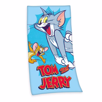 Tom and Jerry velour towel bath towel beach towel 75 x 150cm