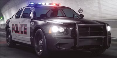 Bath towel, beach towel, police car 70 x 140 cm