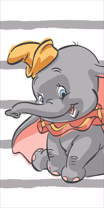 Serviette de bain Disney Dumbo serviette de plage 70 x 140 cm