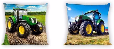Tractor cushion, cuddly cushion, decorative cushion, tractor 40 x 40 cm