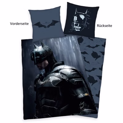 Batman Wende Bettwäsche, 80 x 80 cm + 135 x 200 cm  