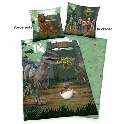 Parure de lit Herding Jurassic World 135 x 200 cm coton