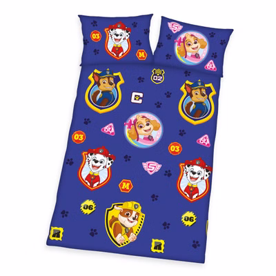 Paw Patrol Baby Bedding Reversible Bed Linen 100x135 & 40x60 cm